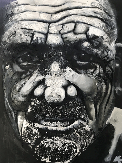 Face in Oil on Canvas