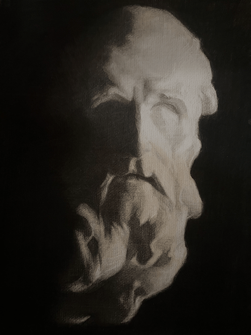 Greek face in Graphite